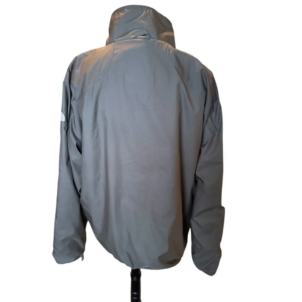 The‎ North Face Men's Sherpa Lined Windbreaker Full Zip Gray Outdoor Shell Men L